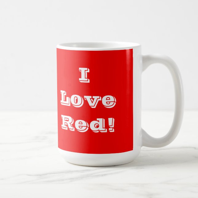 Mug I Love Red (Droite)