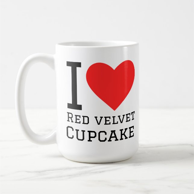 Mug I love red velvet cupcake (Gauche)