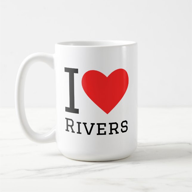 Mug I love rivers (Gauche)