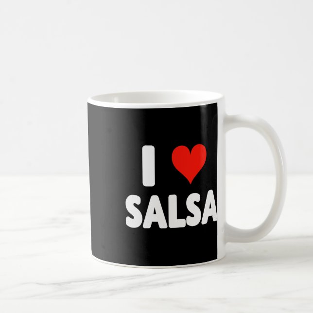Mug I Love Salsa Heart Dance Danseuse Studio Danser Me (Droite)