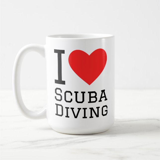 Mug I love scuba diving (Gauche)