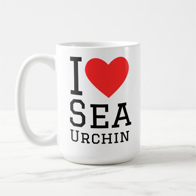 Mug I love sea urchin (Gauche)