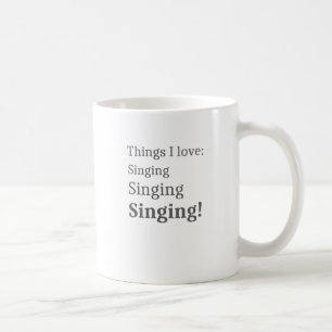 Mug I Love Singing Karaoke Lover for Singers