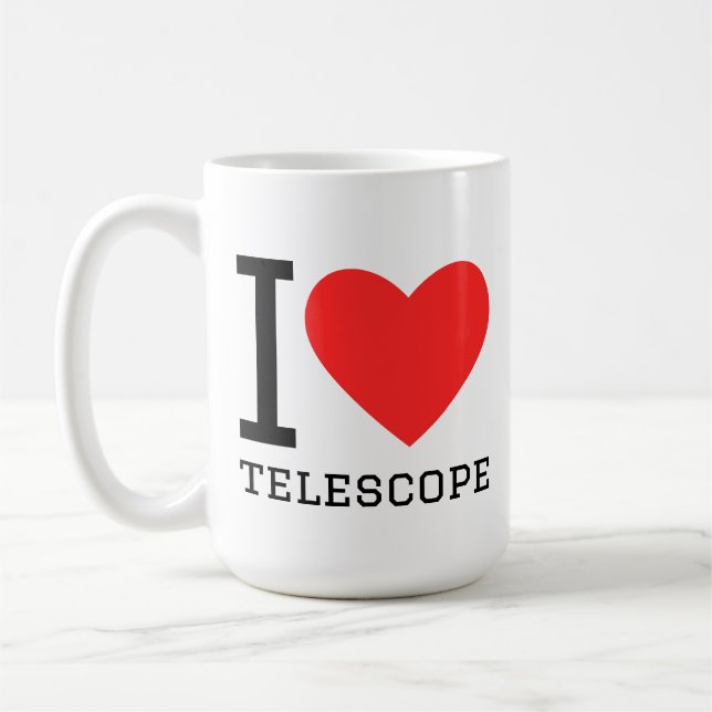 Mug I love telescope (Gauche)