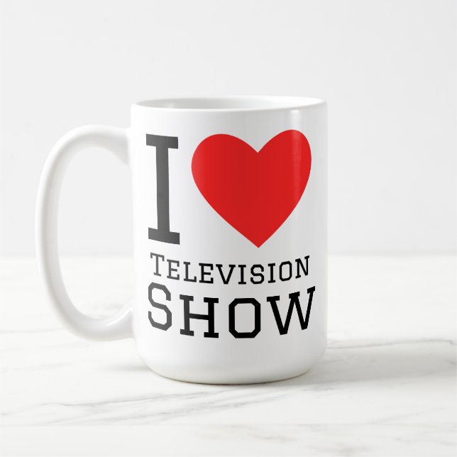 Mug I love television show (Gauche)
