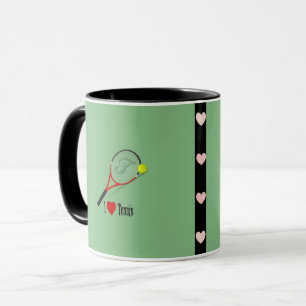 Mug I Love tennis, design polaire