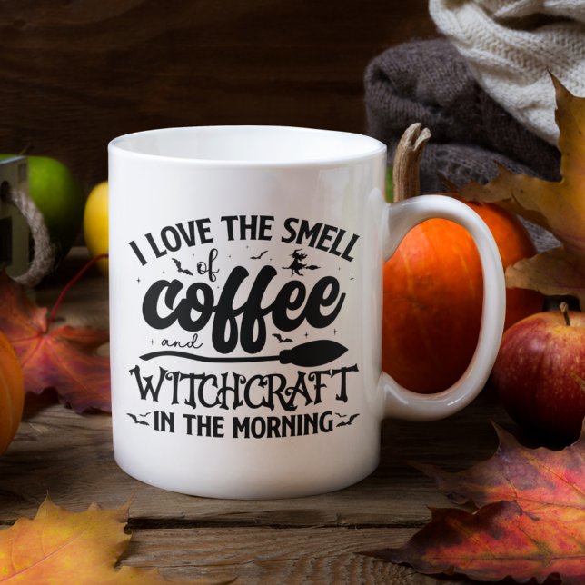 Mug I Love the Smell Coffee Funny Witch Halloween (Créateur téléchargé)