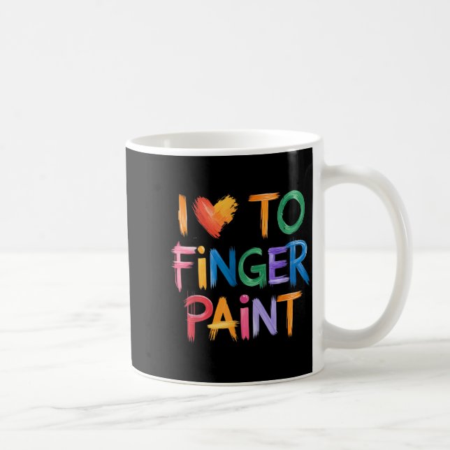 Mug I Love To Finger Paint I'm Paint Couple Valentine  (Droite)