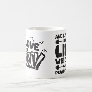 Mug I Love To Party (Poids de levage et beurre d'arach