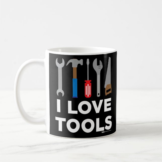 Mug I Love Tools Handyman et Carpenter (Gauche)