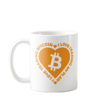 I Love Trading Bitcoin Texte Coeur