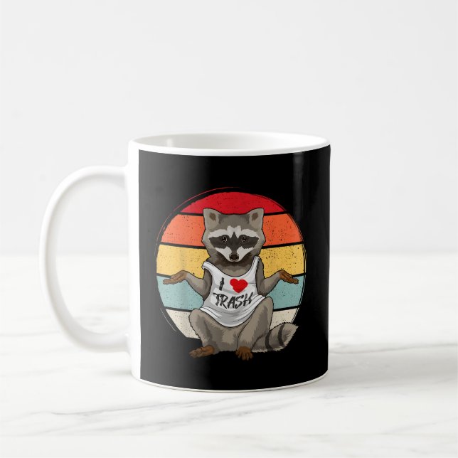 Mug I Love Trash Raccoon Racoon Trash Panda (Gauche)