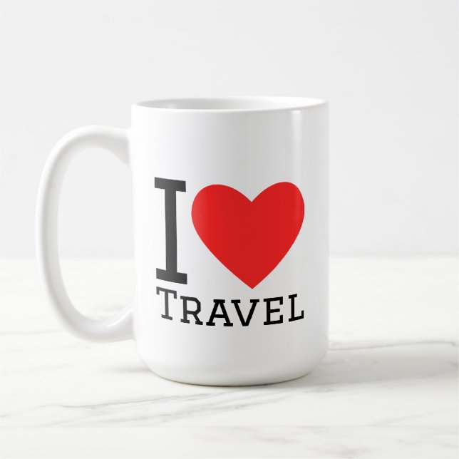 Mug I love travel (Gauche)