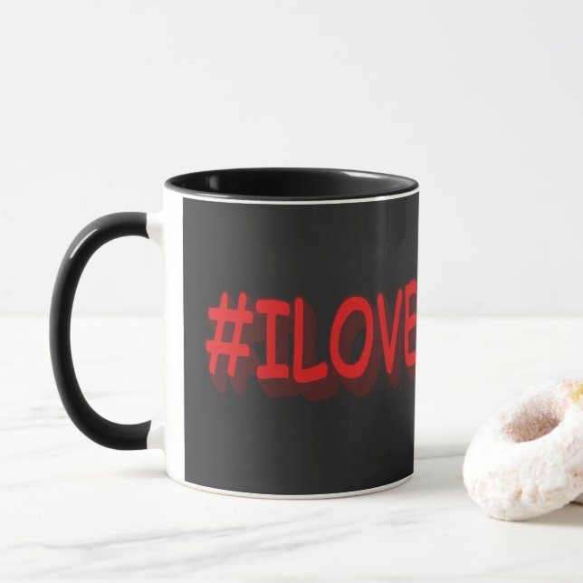 Mug "#I LOVE UKRAINE" Belle conception. Commandez dès  (Avec donut)