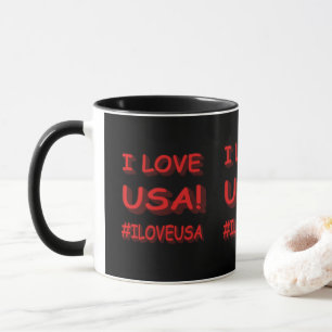Mug "I LOVE USA" Sympa Expression Design. Commandez dè