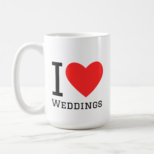 Mug I love weddings  (Gauche)
