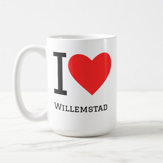 Mug I love Willemstad (Gauche)