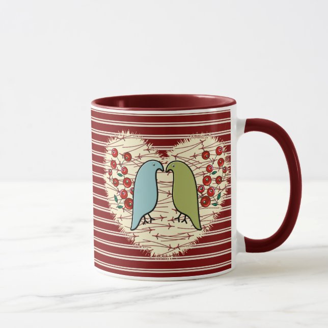 Mug I Love Winter Birds and Berries (Droite)