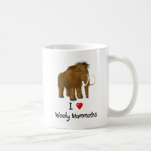 Mug "I Love Wooly Mammoths" Mammoth Wooly