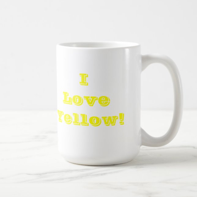 Mug I Love Yellow (Droite)