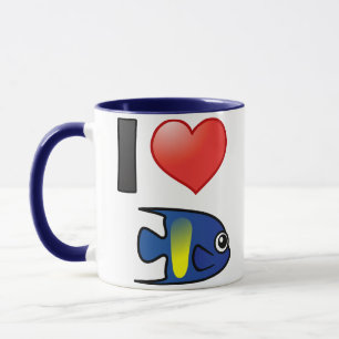 Mug I Love Yellowbar Angelfish
