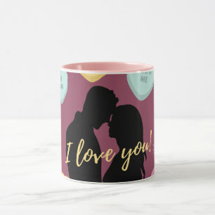 Mug I Love You Candy Hearts Couple Valentine's Day