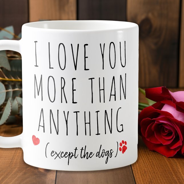 Mug I Love You Dog Valentines Day (Créateur téléchargé)