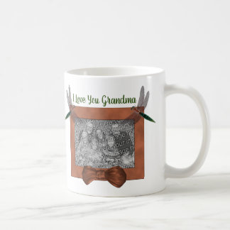 Mug I Love You Grand-mère Dragonfly Photo personnalisé