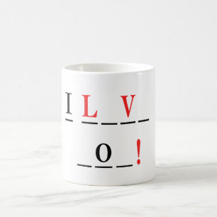 Mug I Love You-Hangman Style de Shirley Taylor