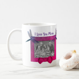 Mug I Love You Mom Dragonfly Cadres photo personnalisé