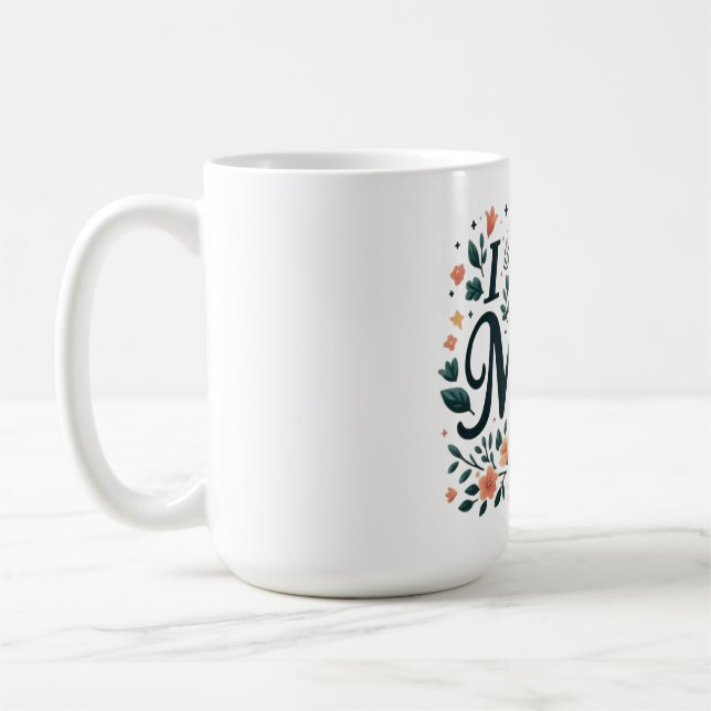 Mug I Love You Mom - Floral Heart (Gauche)