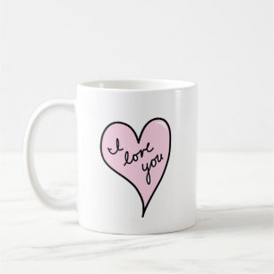 Mug I Love You Mug, Anniversary Mug, Saint Valentin