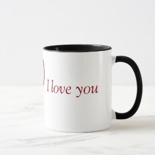 Mug I love you tango effiloche