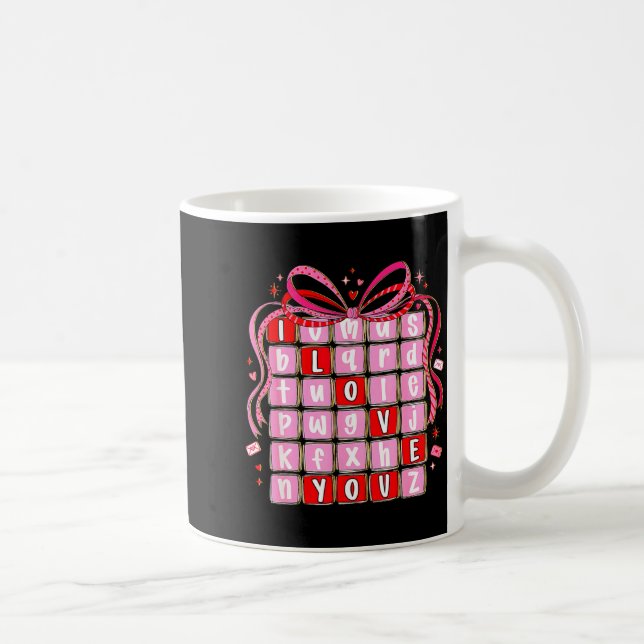 Mug I Love You Valentine Kids Preppy Valentine's Day L (Droite)