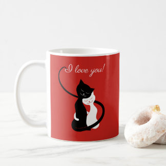 Mug I Love You Valentines Day Amoureux des chats