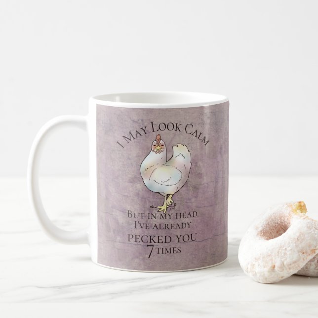 Mug "I May Look Calm" (Avec donut)