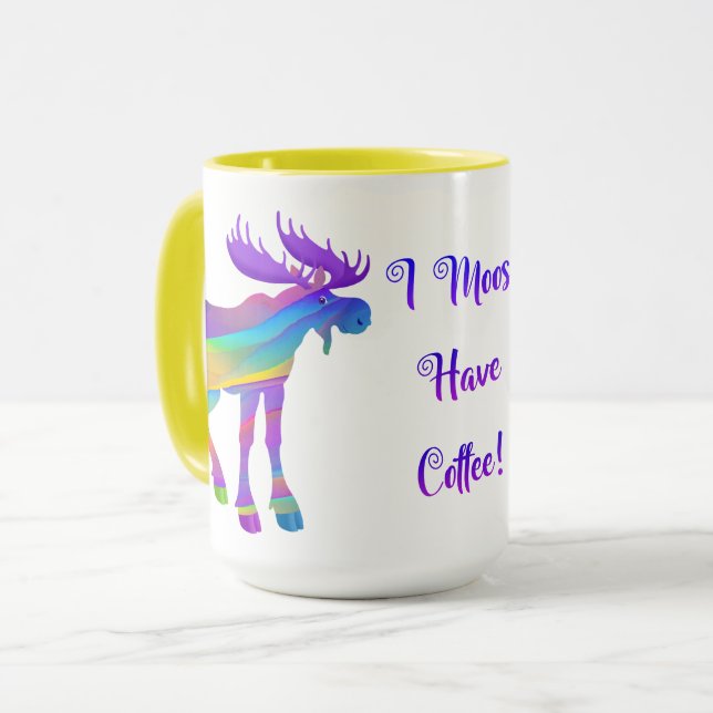 Mug I Moose A Du Café II - 15 oz.Mug (Devant gauche)