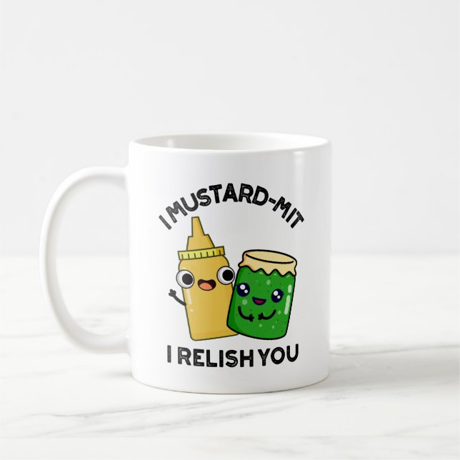 Mug I Mustard-mit Je Vous Relie Drôle Conditionnement  (Gauche)