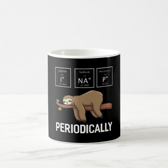 Mug I Na P Périodiquement Drôle Sloth Chimie Science (Centre)