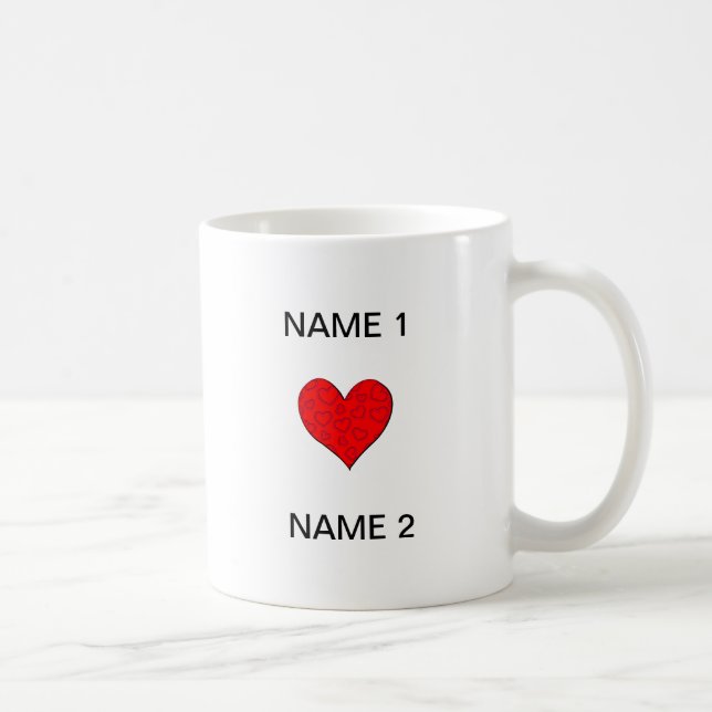 Mug I nom de coeur (Droite)
