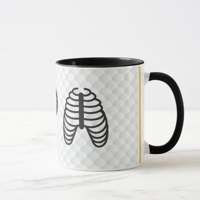 Mug I os de nervure de coeur (Droite)