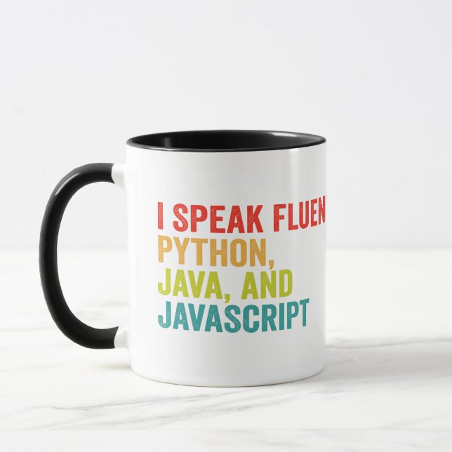 Mug i Parle Fluent Informatique Langue Funny Coding (Gauche)