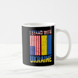 Mug I Stand with Ukraine Support Ukrainian American US
