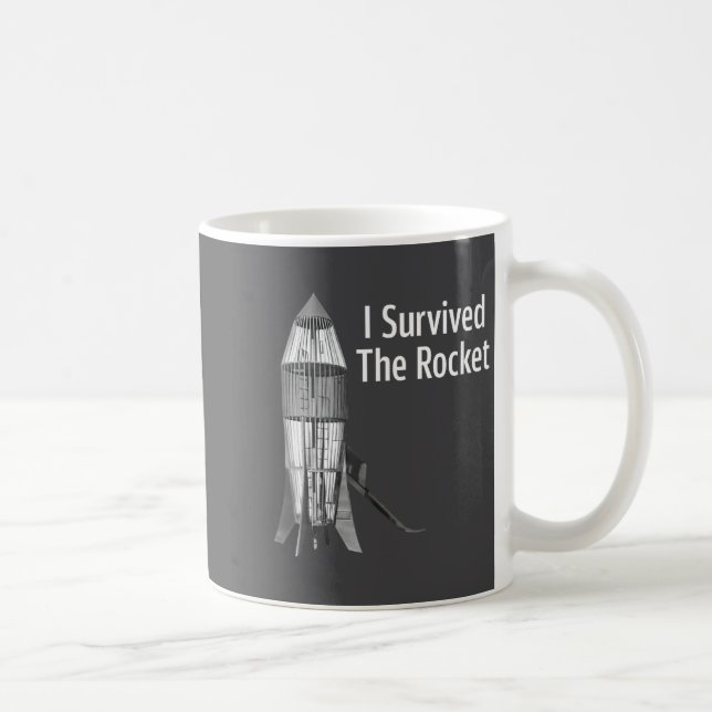 Mug I Survived The Rocket Funny Apparel  (Droite)