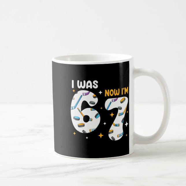 Mug I Was 6 Now Im 7 Hockey Birthday  (Droite)