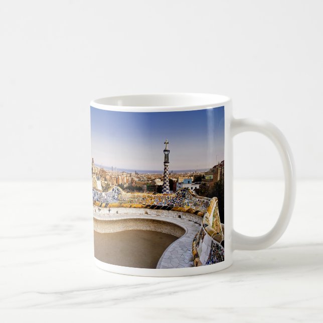 Mug I was in Barcelone : Anoni Gaudi's Parcs Güell (Droite)