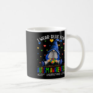 Mug I Wear Blue for Autism Aware Accept