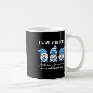 Mug I Wear Blue for Autism Aware Accept