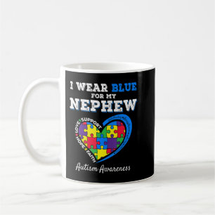 Mug I Wear Blue For Autism Awareness Family Matching T