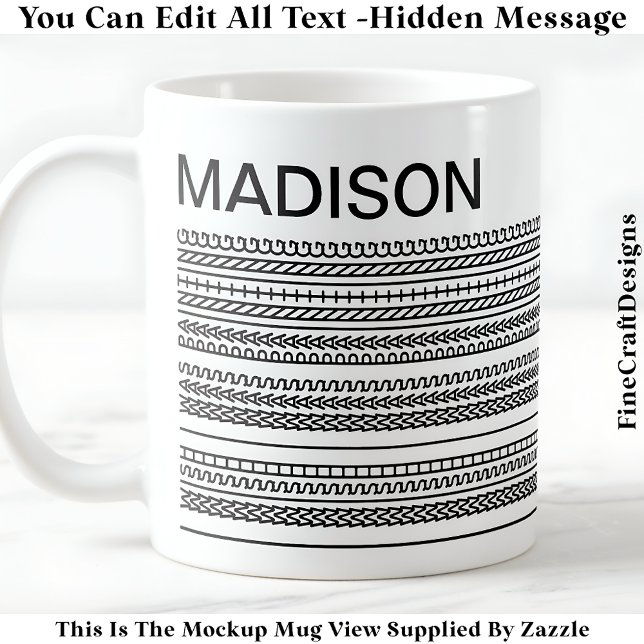 Mug I Wish I Was Painting & Name Hidden Message 091B  (Créateur téléchargé)